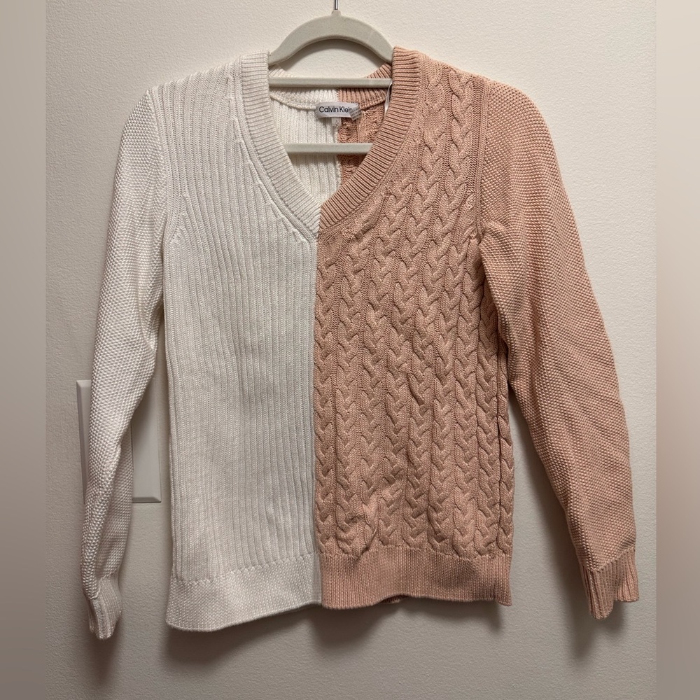 Calvin Klein V-Neck colorblock Sweater
